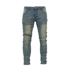 Men's Iron Fade Moto Denim Jeans - bamn.