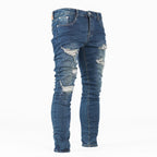 Men's Ripped Skinny Denim Jeans - bamn.