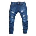 Men's denim ripped jeans - bamn.