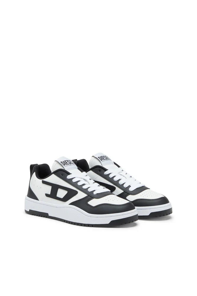 Men's Black/White Diesel S-Ukiyo Sneaker - bamn.
