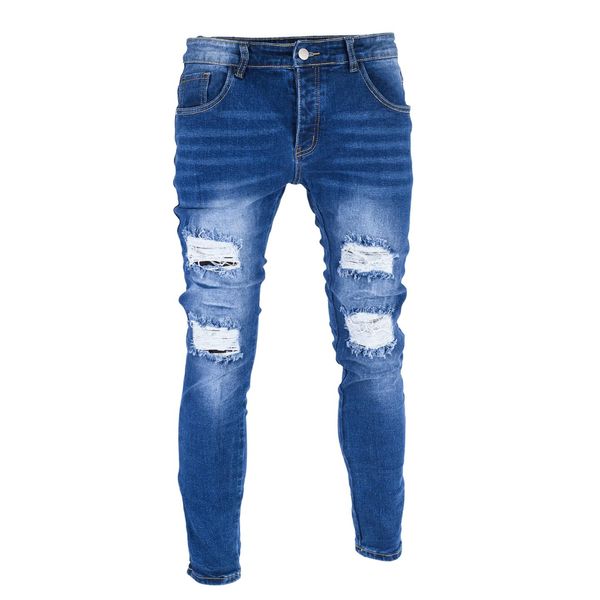 Ripped Skinny Denim Jeans - bamn.