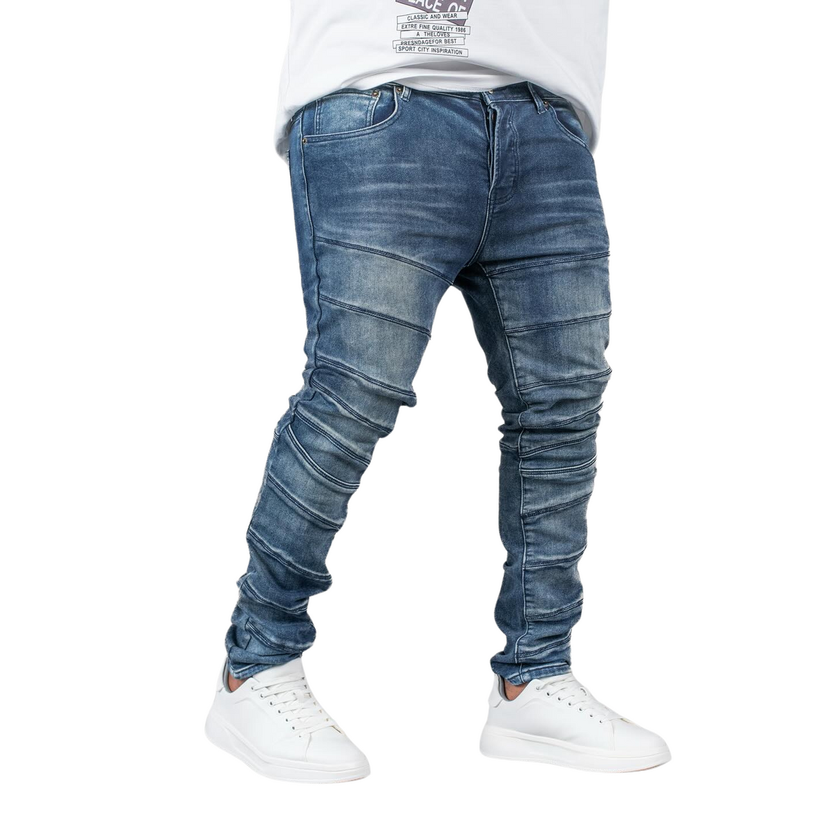 Men's Twisted Torque Skinny Denim Jeans - bamn.
