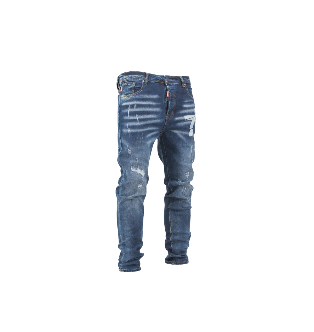 Distressed “79” Slim Fit Denim Jeans - bamn.