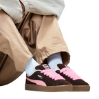 Women's Suede XL Chestnut Brown Sneaker - bamn.