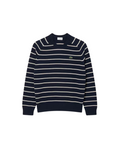 Lacoste Cotton Crew Neck Striped Sweater - bamn.