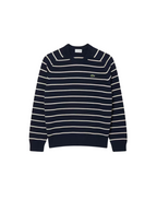 Lacoste Cotton Crew Neck Striped Sweater - bamn.