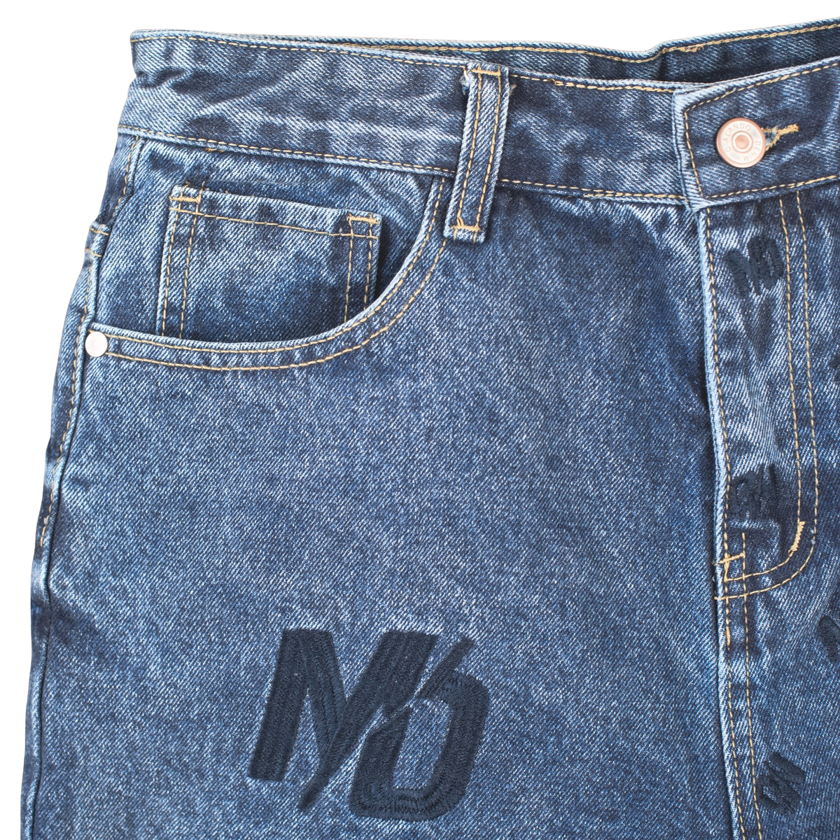 Urban Stamp Denim Shorts - bamn.