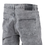 Men’s Grey Utility Distressed Baggy Jeans - bamn.