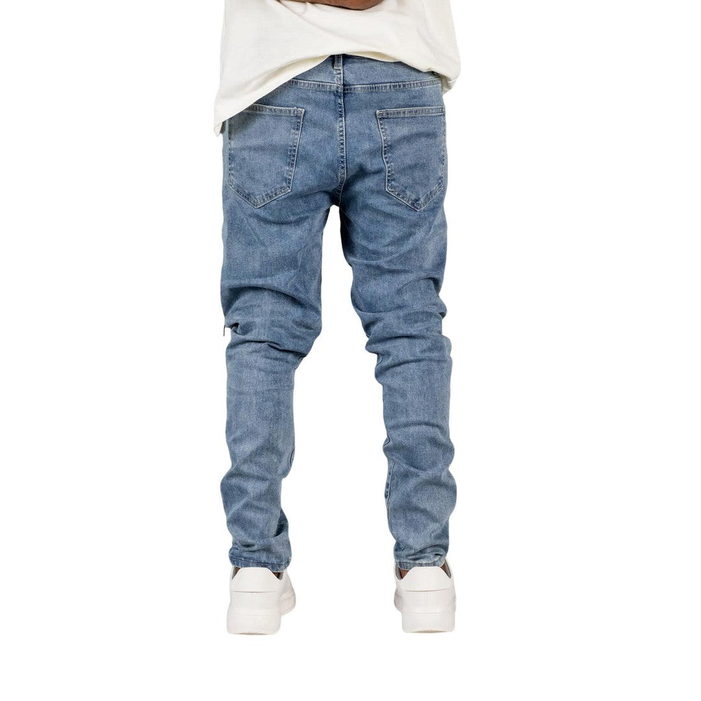 Men's Ripped Distressed Cargo Jeans - bamn.