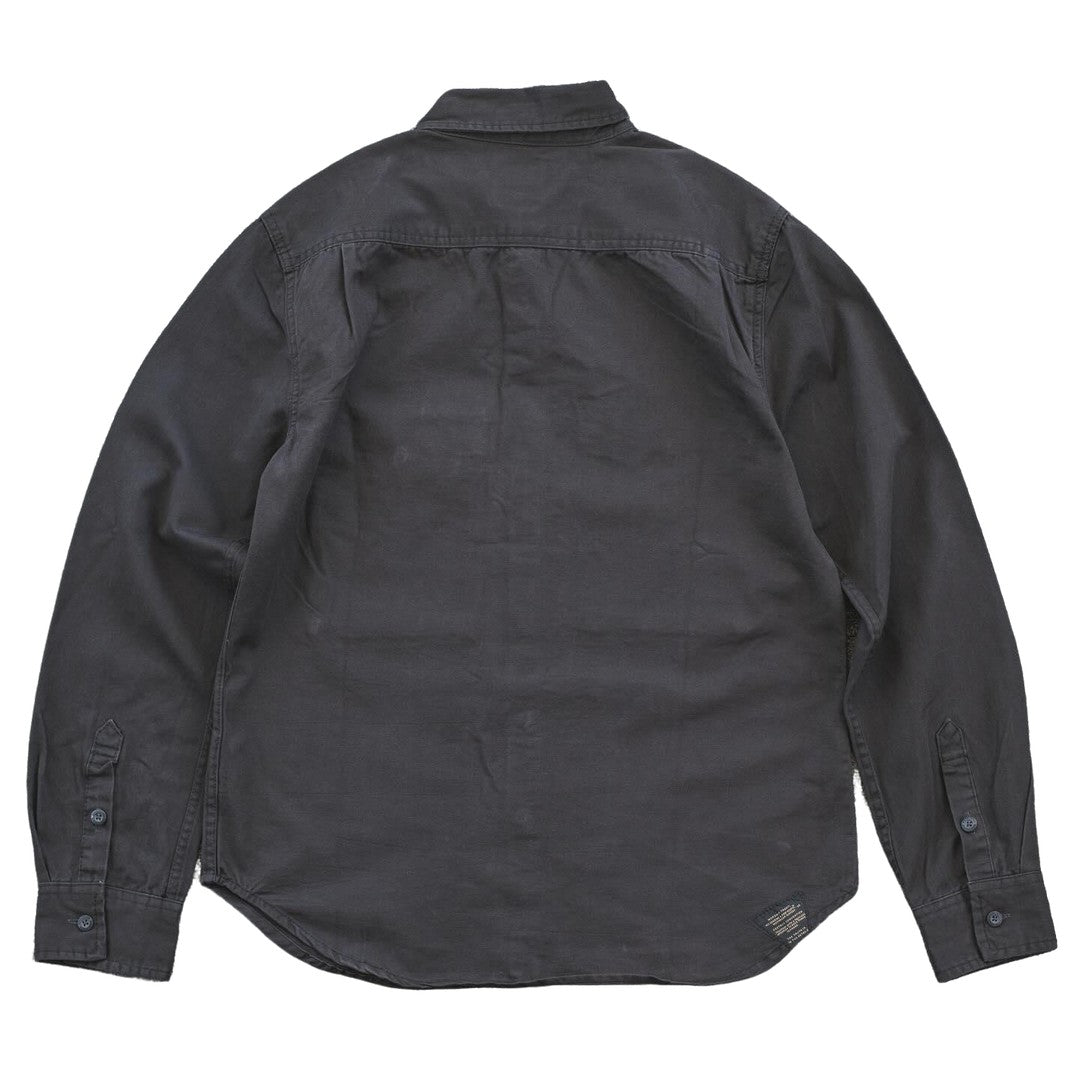 Men's Charcoal Grey Long Sleeve Shirt - bamn.