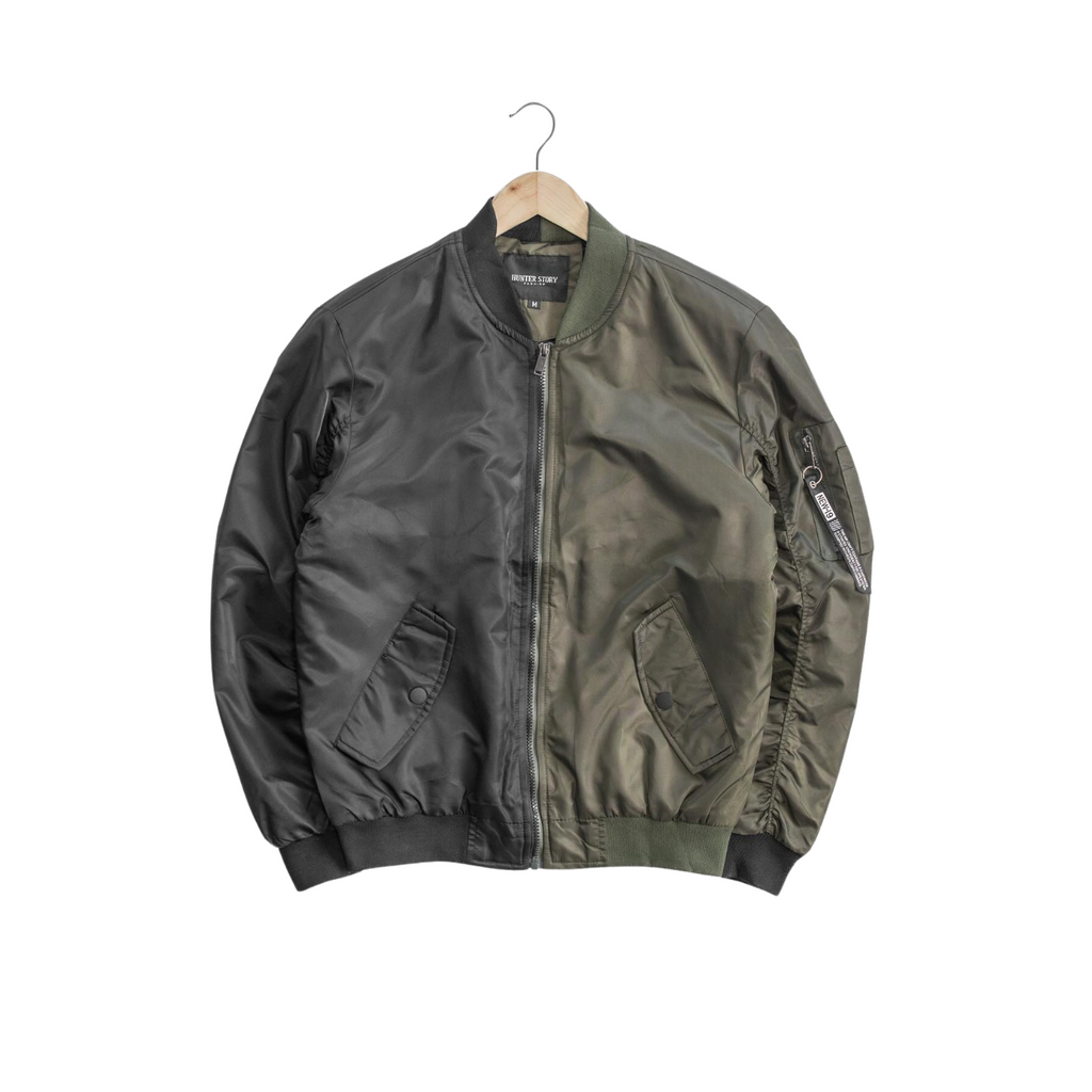 Men's Dual-Tone Bomber Winter Jackets - bamn.
