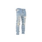 Light Fade Distressed Skinny Denim - bamn.