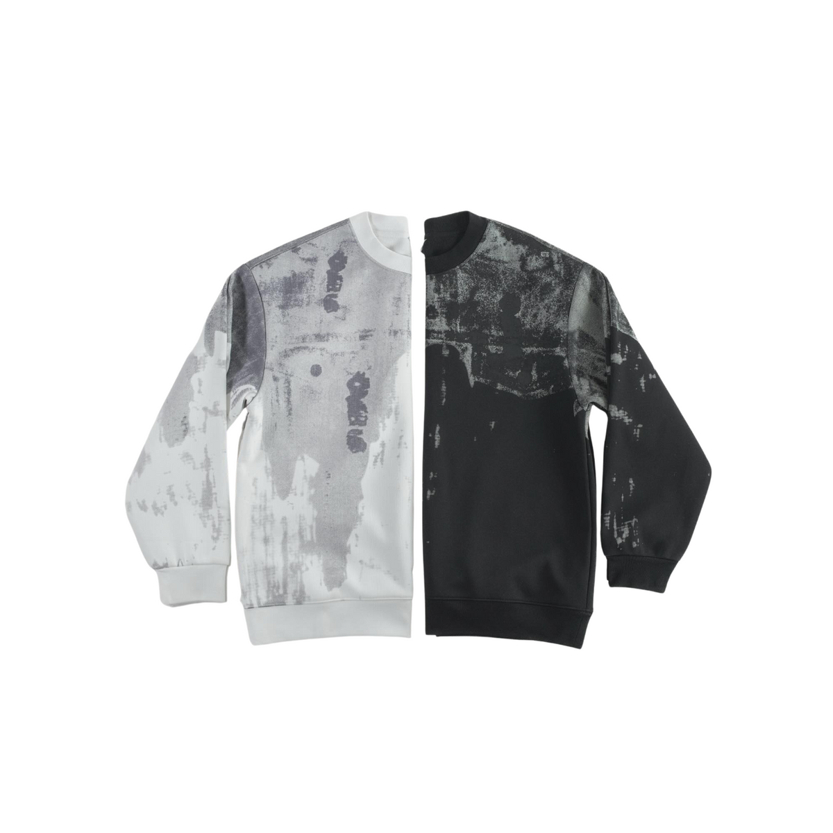 Men Faded Concrete Sweater - bamn.