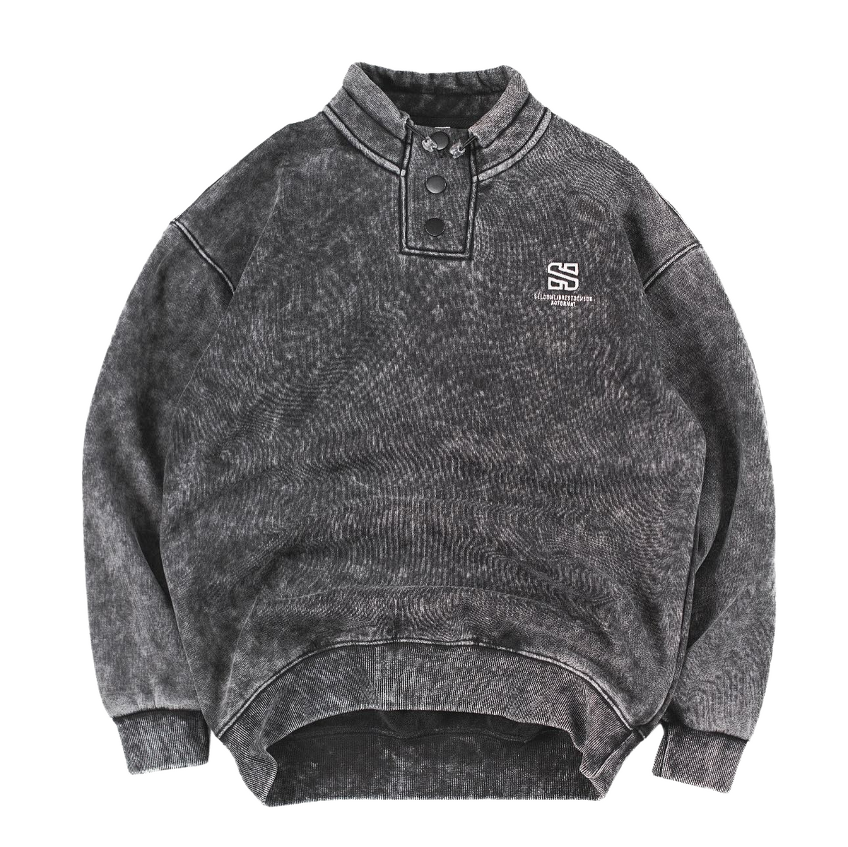 Acid-Washed Sweatshirt - bamn.
