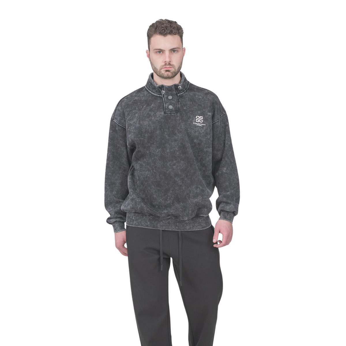 Acid-Washed Sweatshirt - bamn.