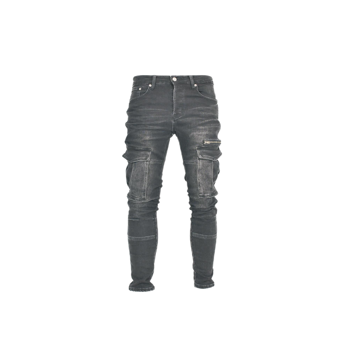 Men's Stacked Cargo Denim Jeans - bamn.