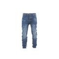 Men's Distressed Slim-Fit Denim Jeans - bamn.