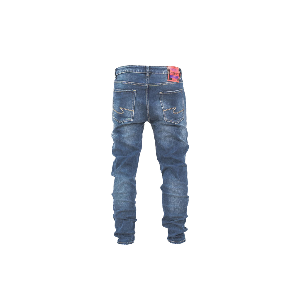Men's Distressed Slim-Fit Denim Jeans - bamn.