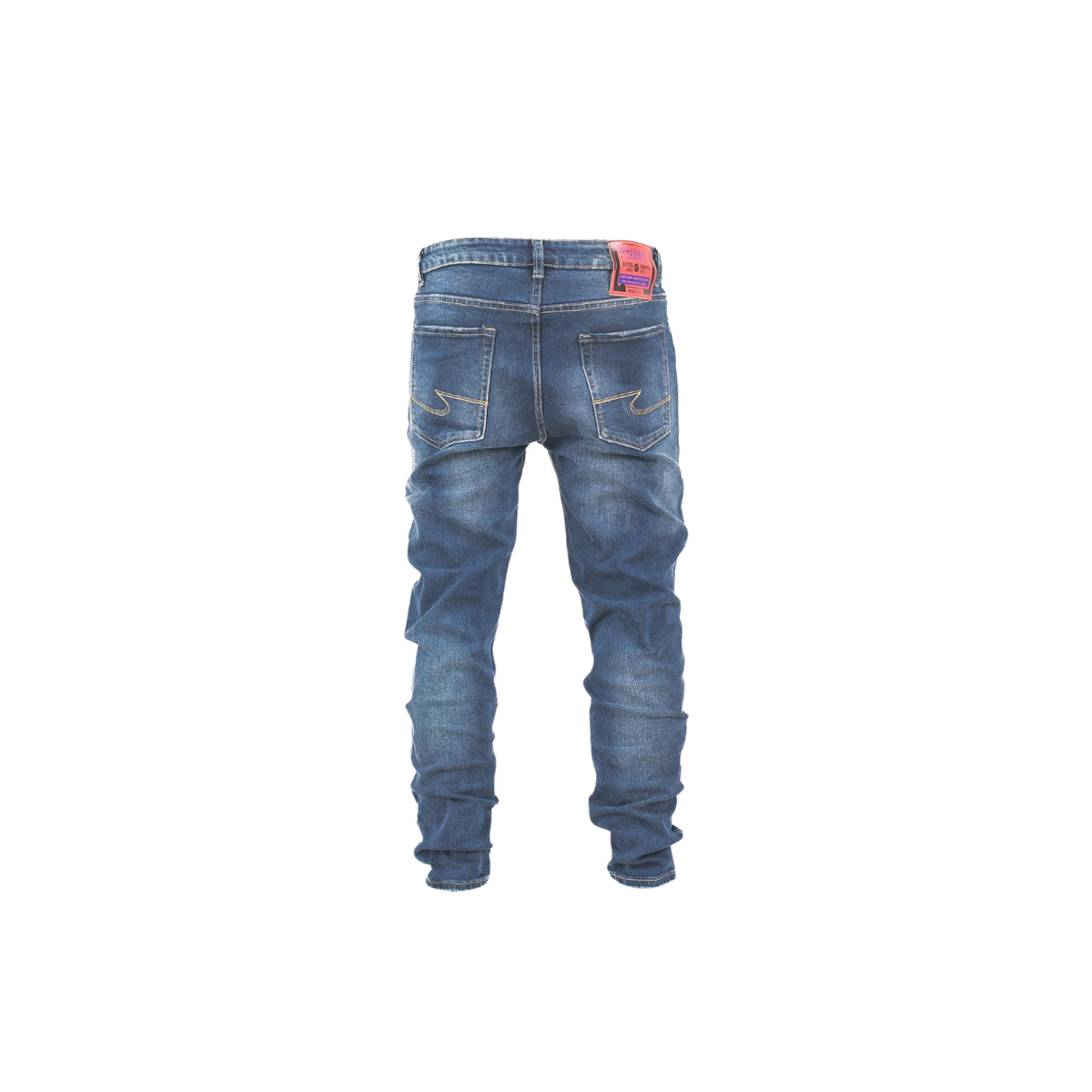 Men's Distressed Slim-Fit Denim Jeans - bamn.