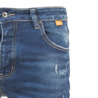 Men's Distressed Slim-Fit Denim Jeans - bamn.