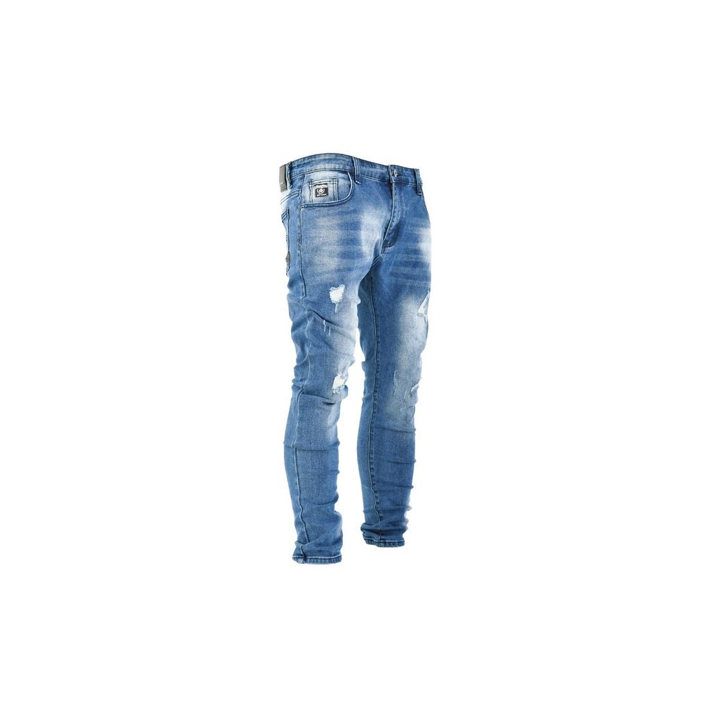 Men's Distressed Skinny Denim Jeans - bamn.