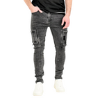 Men's Urban Tactical Cargo Skinny Jeans - bamn.