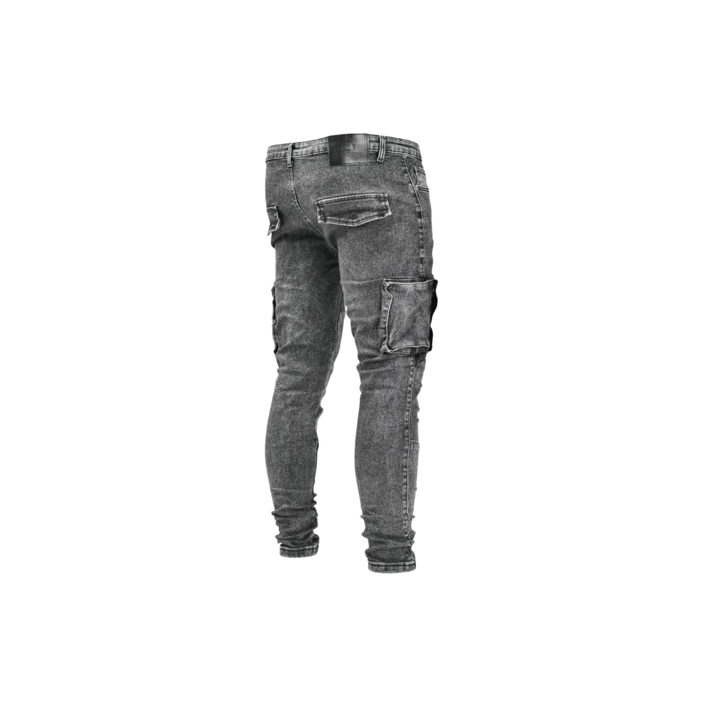 Men's Urban Tactical Cargo Skinny Jeans - bamn.
