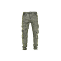 Men's Stone Fade Tactical Cargo Denim Jeans - bamn.