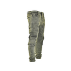Men's Stone Fade Tactical Cargo Denim Jeans - bamn.