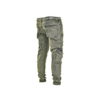 Men's Stone Fade Tactical Cargo Denim Jeans - bamn.