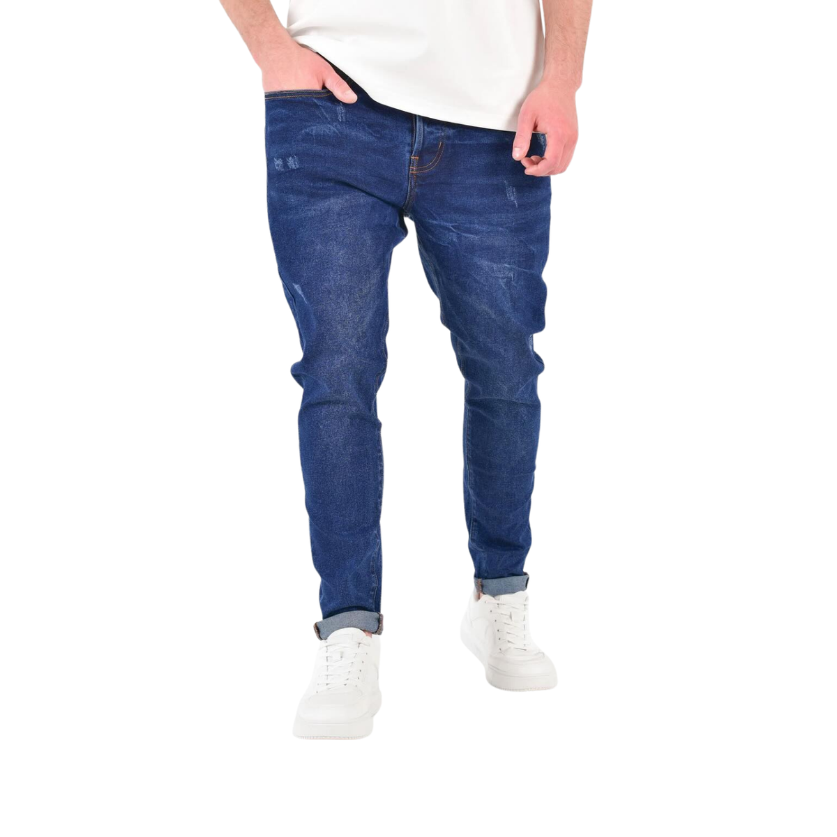 Men's Classic Tapered Denim Jeans - bamn.