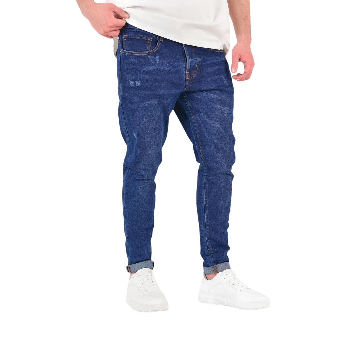 Men's Classic Tapered Denim Jeans - bamn.