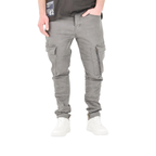 Men's Smokey Grey Cargo Jeans - bamn.