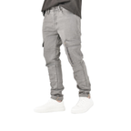 Men's Smokey Grey Cargo Jeans - bamn.