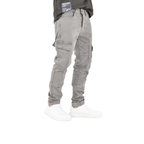 Men's Smokey Grey Cargo Jeans - bamn.