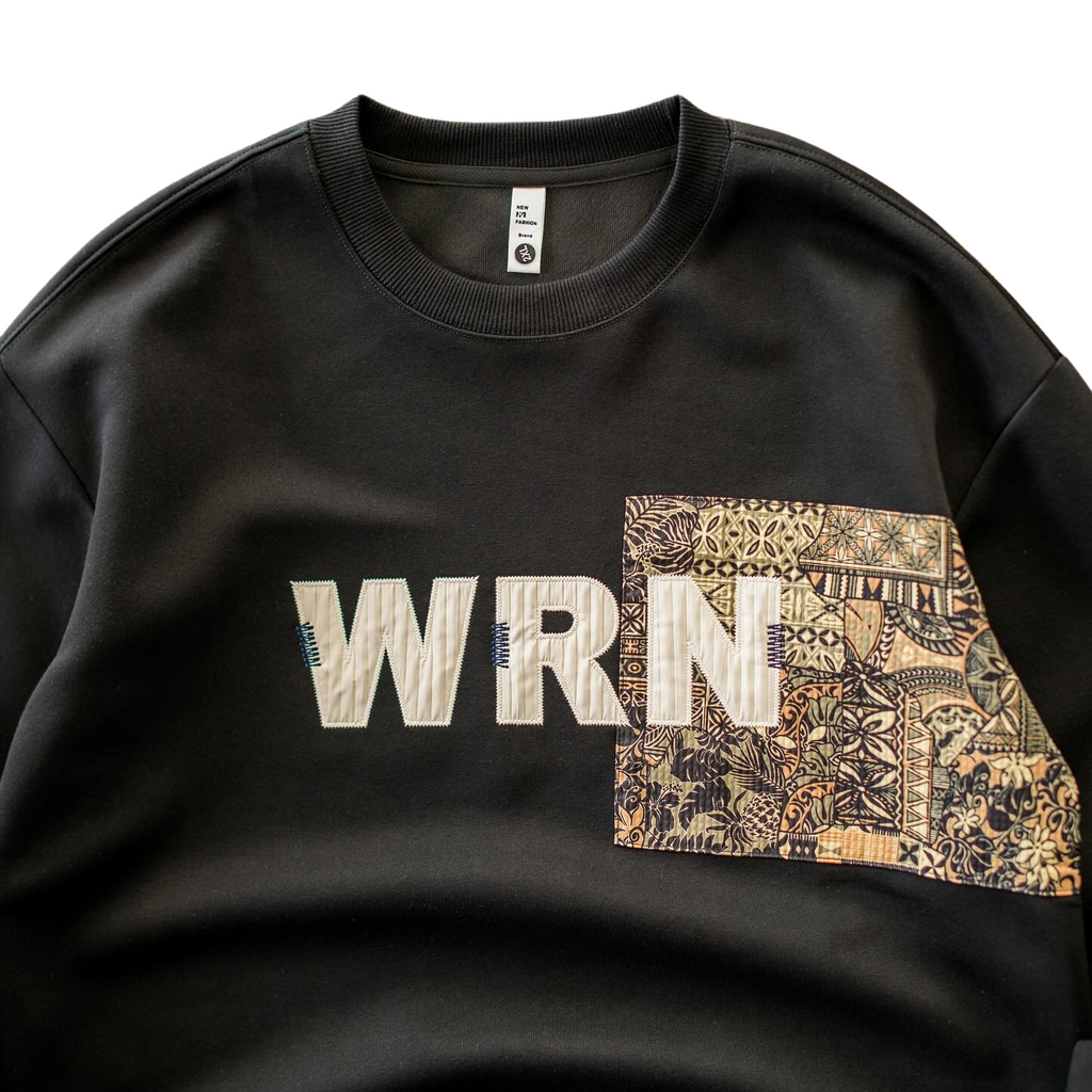 Men's Patchwork Embroidered Sweatshirt - bamn.