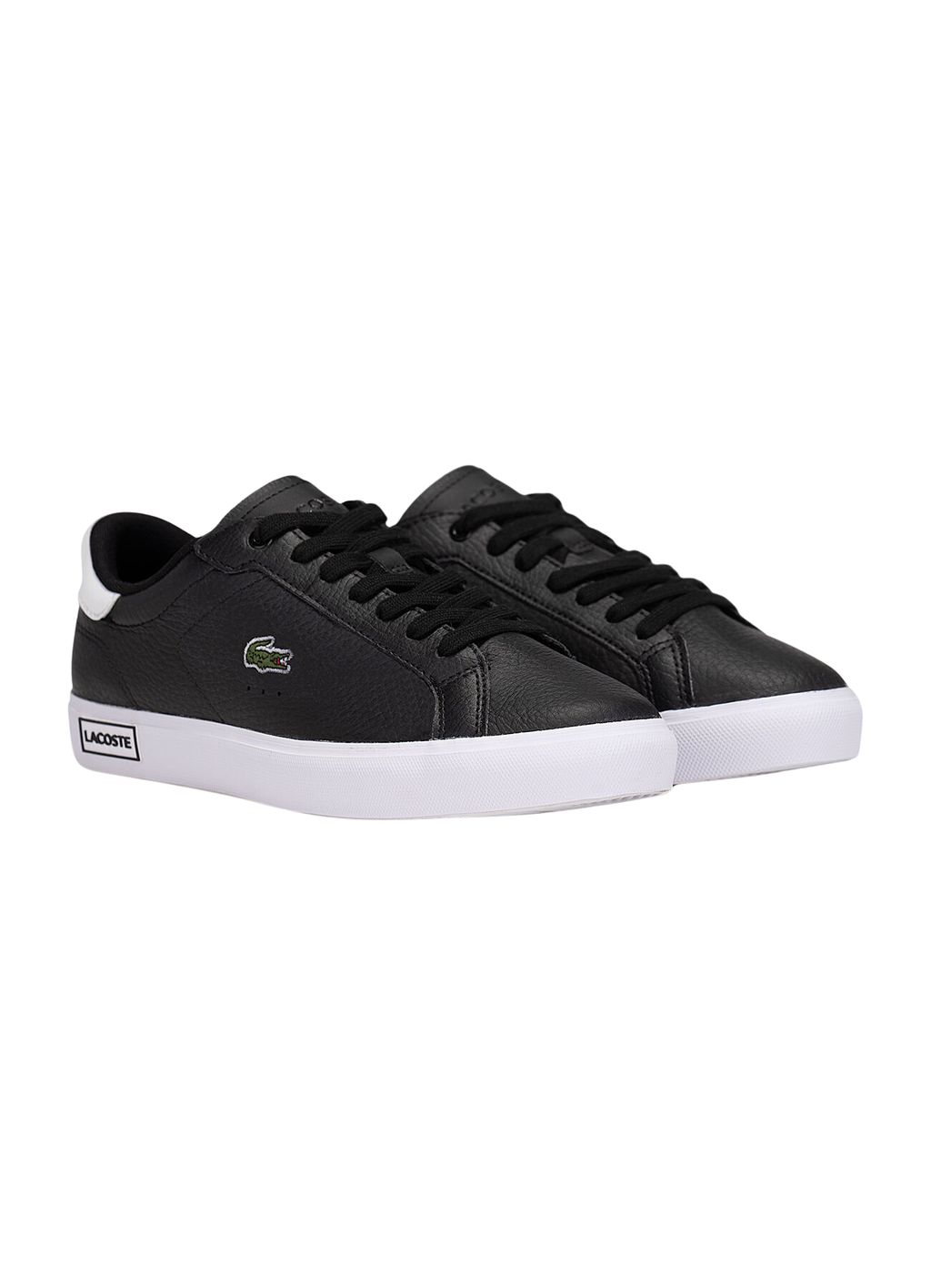 Men's Lacoste Power Court Black Sneakers - bamn.