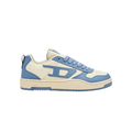 Diesel S-Ukiyo White/Blue Low Sneakers - bamn.