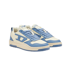 Diesel S-Ukiyo White/Blue Low Sneakers - bamn.