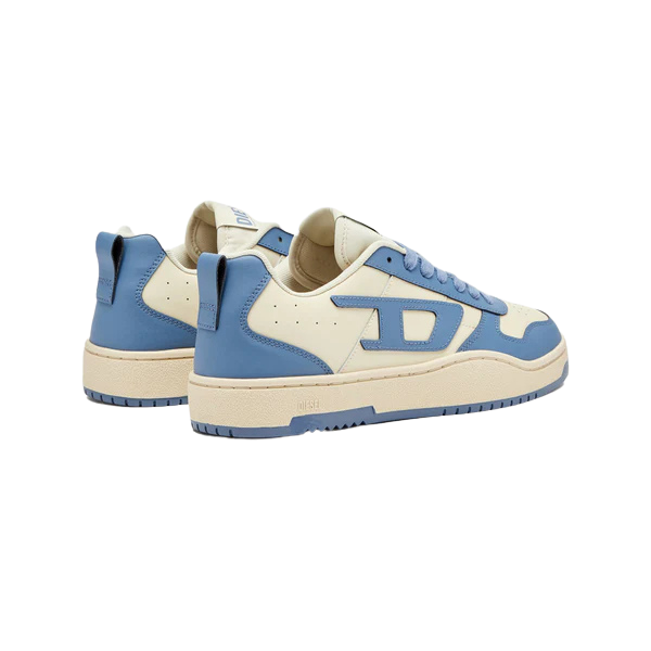 Diesel S-Ukiyo White/Blue Low Sneakers - bamn.