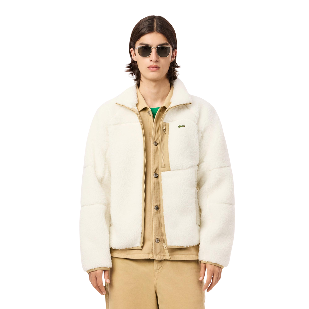 Lacoste Sherpa Fleece Jacket - bamn.