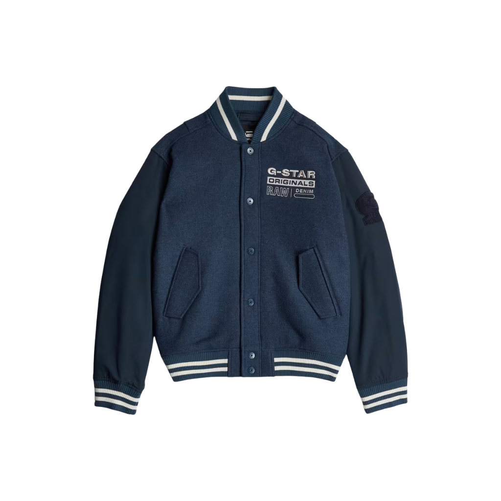 Men's Varsity Wool Bomber Jacket - bamn.