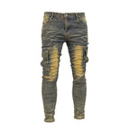 Men's Desert Washed Cargo Jeans - bamn.
