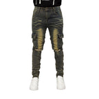 Men's Desert Washed Cargo Jeans - bamn.