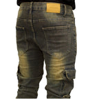 Men's Desert Washed Cargo Jeans - bamn.