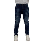 Men's Cuffed Distressed Denim Jeans - bamn.