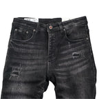 Men's Black Distressed Denim - bamn.