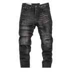 Men's Black Distressed Denim - bamn.