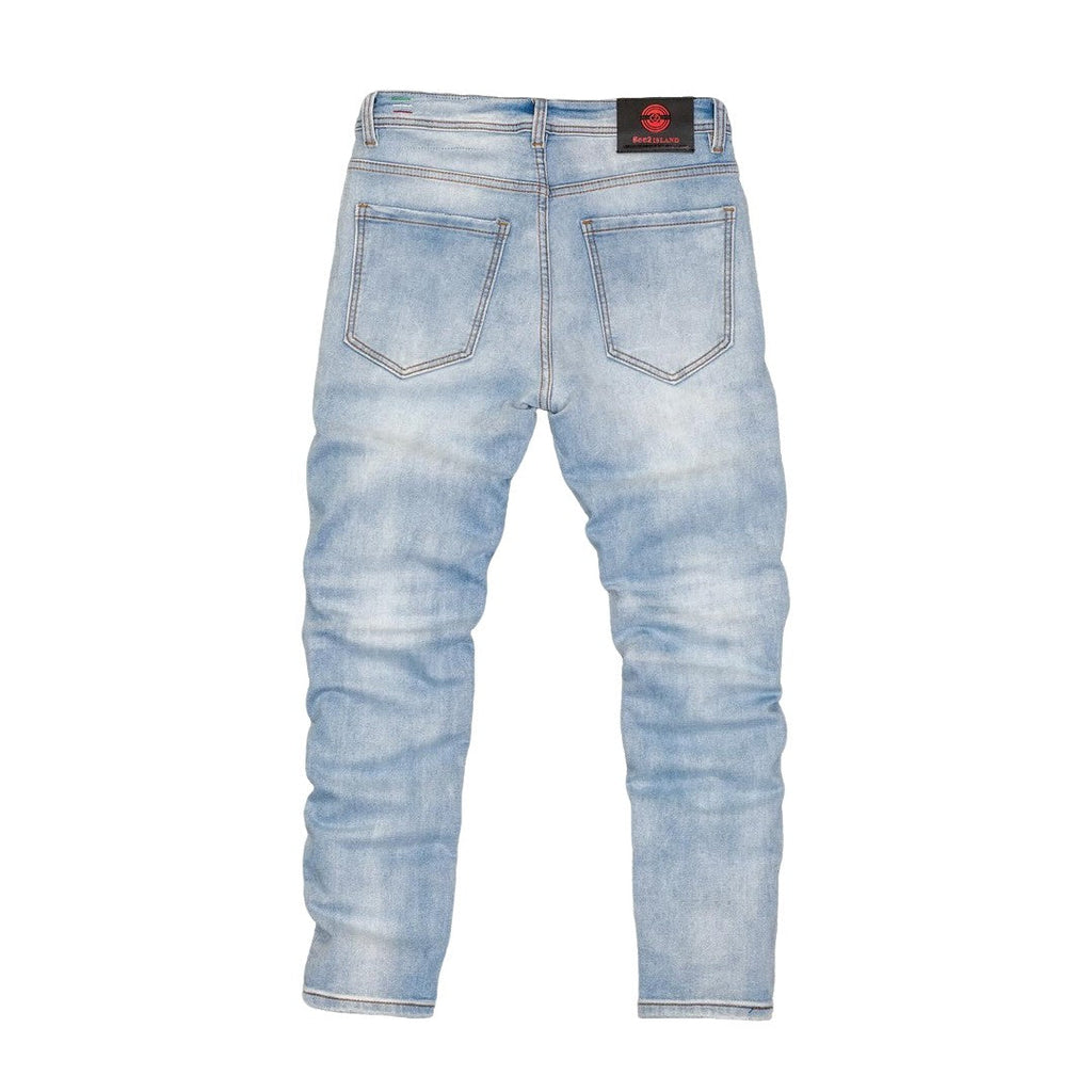 Men's Slim Fit Washed Denim Jeans - bamn.