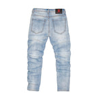 Men's Slim Fit Washed Denim Jeans - bamn.